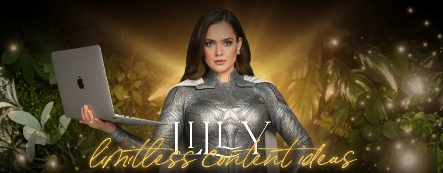 Lilly, limitless content ideas. By Virginia de Assis, Content Lounge.